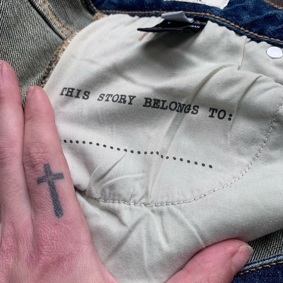 NEW Oliver Logan The Russel Split Flare Vintage Jeans - Picture 16 of 16